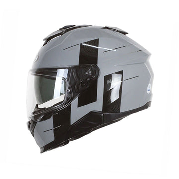 CASCO INTEGRAL HJC I71 PEKA_MC5 GRIS+NEGRO